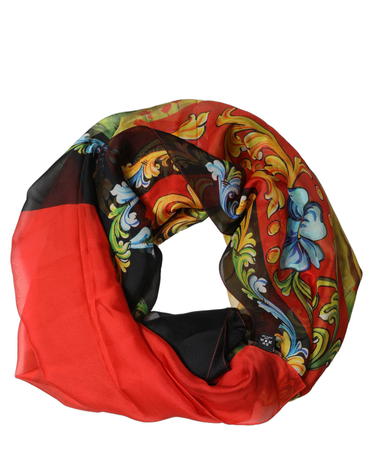 Dolce & Gabbana Foulard Multicolore in Seta 120 × 120 cm