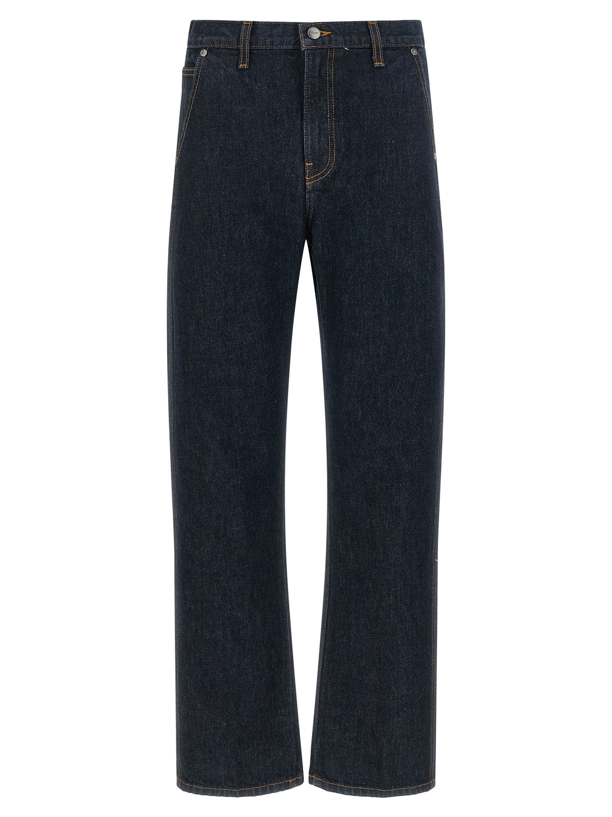 Jeans Khaite in cotone blu a gamba dritta
