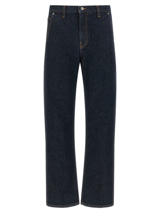 Khaite Blaue Jeans aus Baumwolle im geraden Schnitt