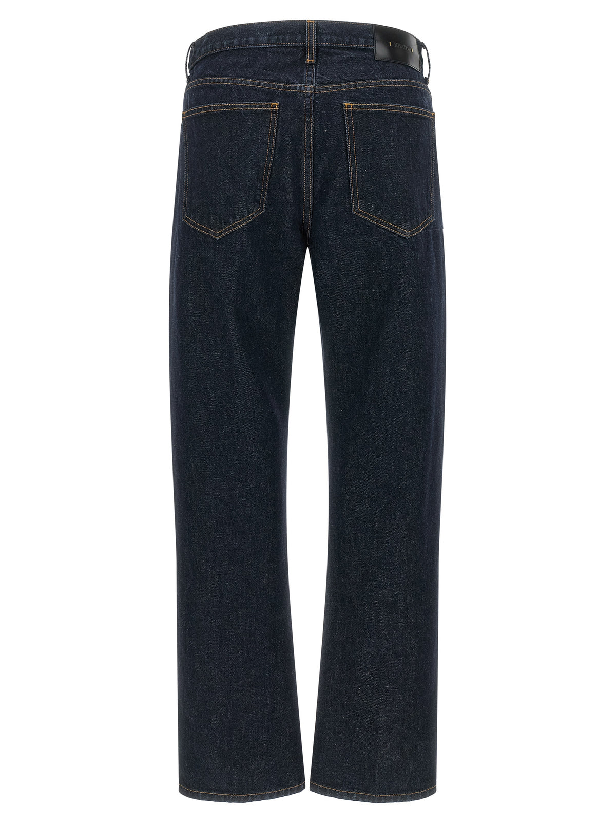 Jeans Khaite in cotone blu a gamba dritta