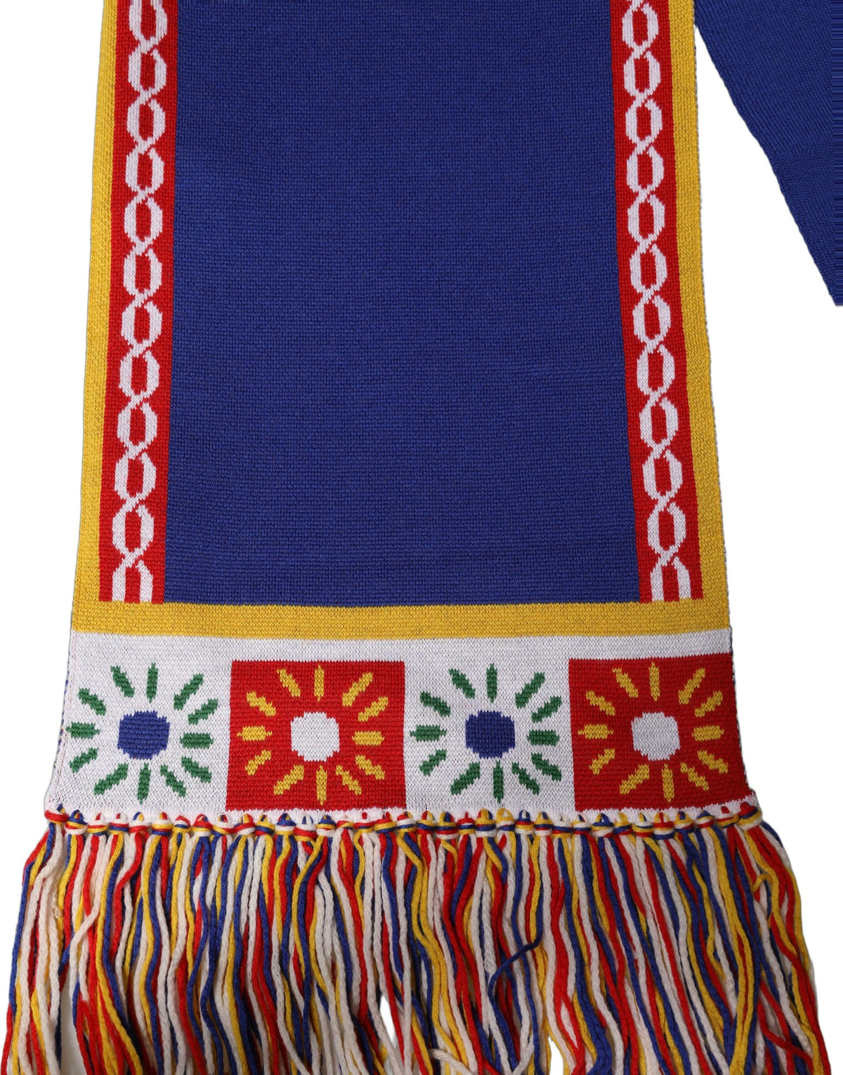 Dolce & Gabbana Sciarpa Blu in Lana e Cashmere