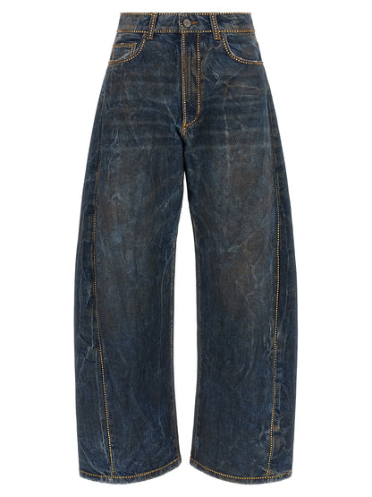 Jeans in cotone blu a vestibilità rilassata di Giuseppe Di Morabito