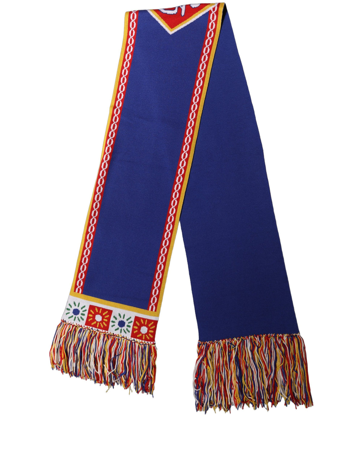Dolce & Gabbana Sciarpa Blu in Lana e Cashmere