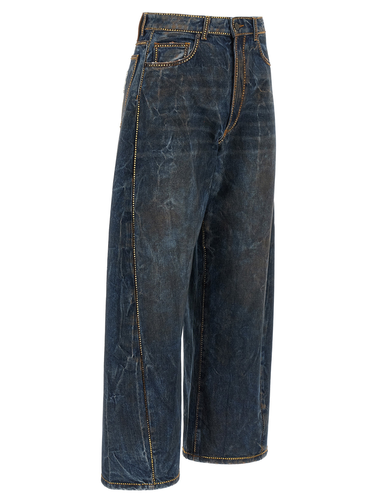 Jeans in cotone blu a vestibilità rilassata di Giuseppe Di Morabito