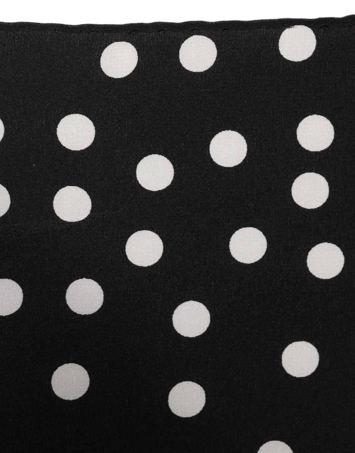 Dolce & Gabbana Foulard in Seta Bianco e Nero a Pois