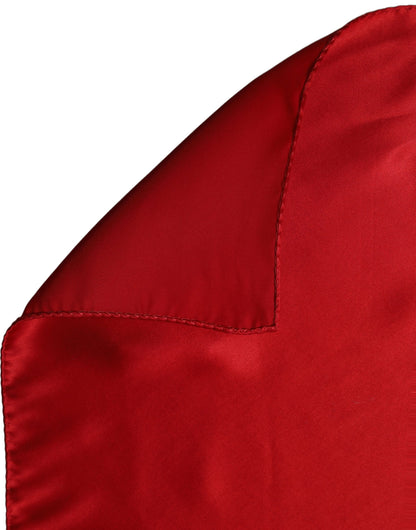 Dolce & Gabbana Foulard Rosso in Seta 50 × 50 cm