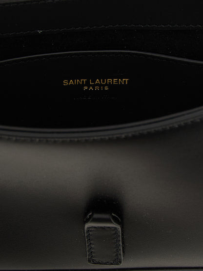 Saint Laurent Schwarze Kalbsleder-Handtasche