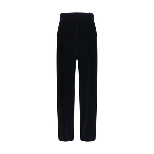 Giorgio Armani Blue Casual Trousers in Viscose
