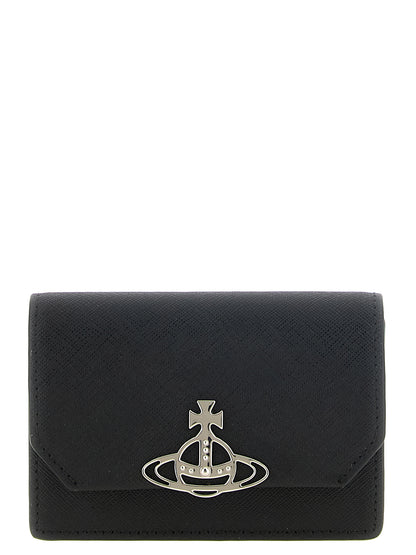 Vivienne Westwood Schwarzer Kartenhalter aus Rindsleder