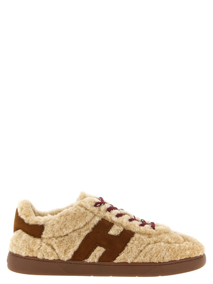 Hogan beige pelle di capra Low-Top-sneakers