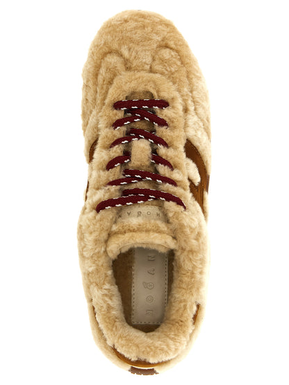 Hogan beige pelle di capra Low-Top-sneakers