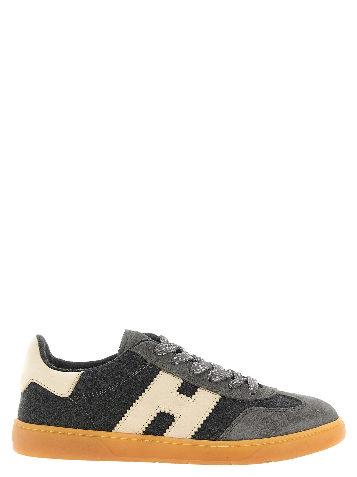 Hogan grigio lana-sneakers con low-top