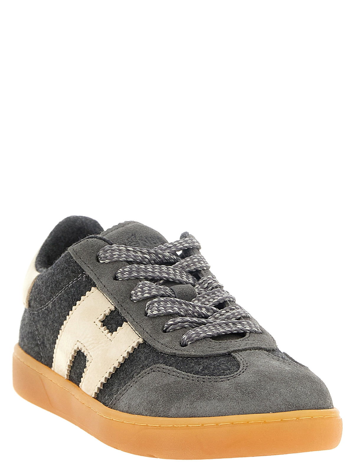 Hogan grigio lana-sneakers con low-top
