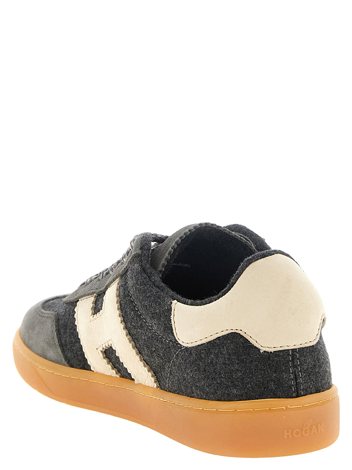 Hogan grigio lana-sneakers con low-top