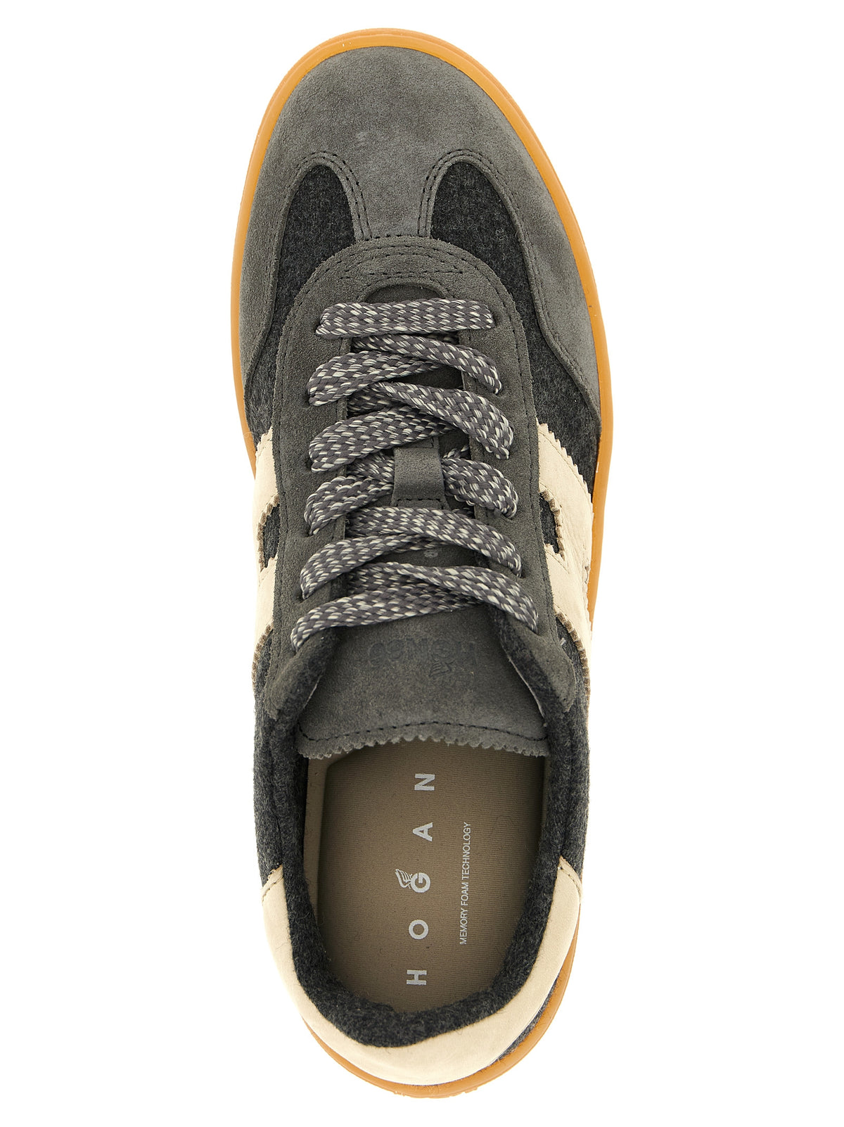 Hogan grigio lana-sneakers con low-top