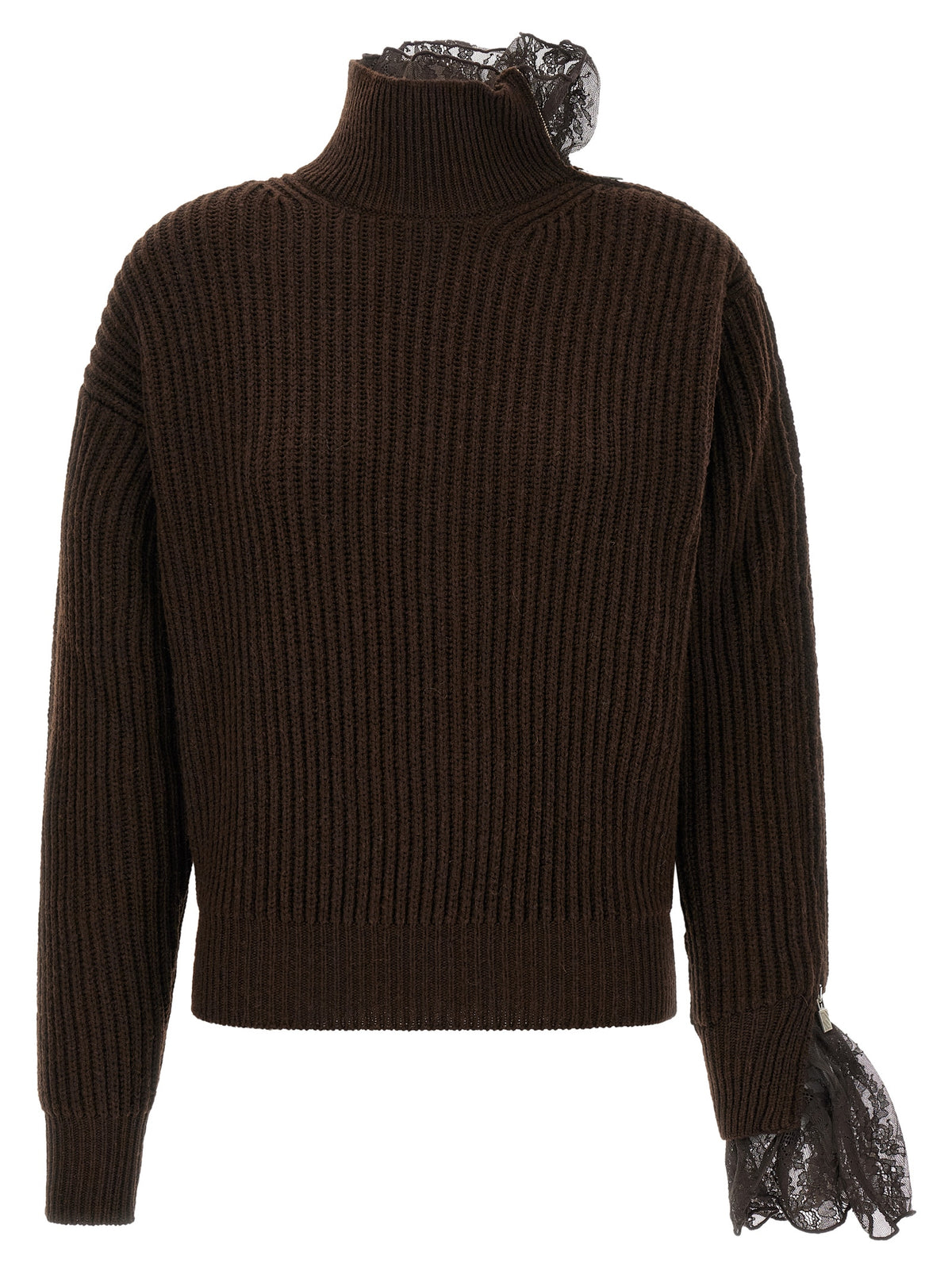 Giuseppe Di Morabito Brownr Cardigan in Pure Virgin Wool