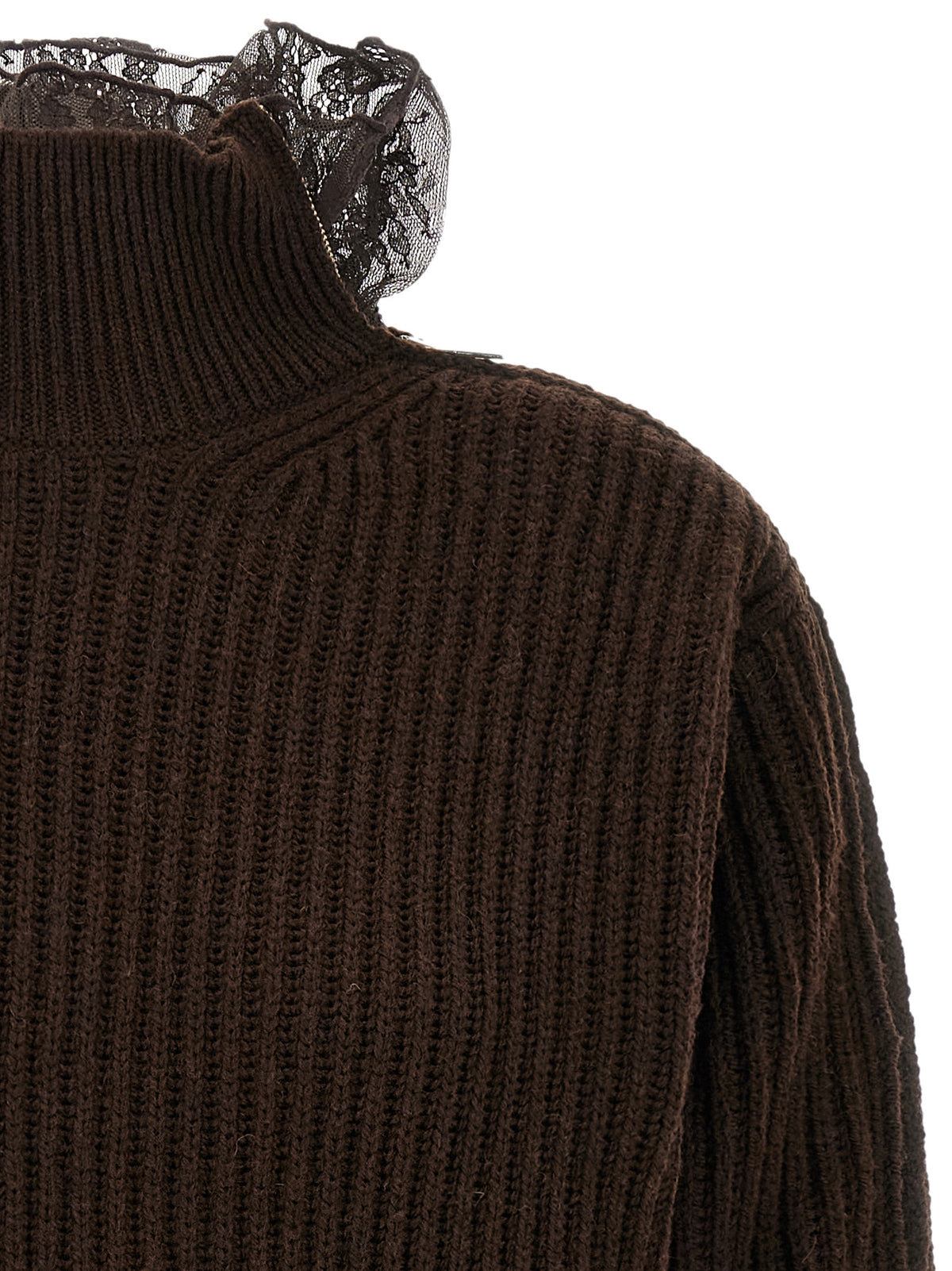 Giuseppe Di Morabito Brownr Cardigan in Pure Virgin Wool