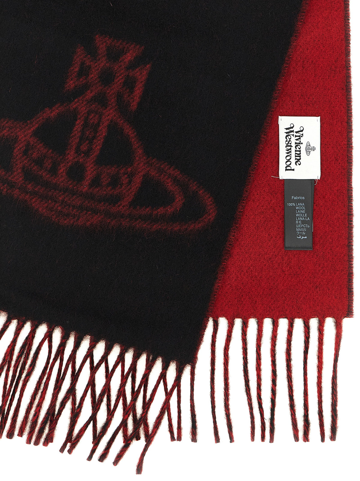 Vivienne Westwood Schwarzer Woll-Foulard