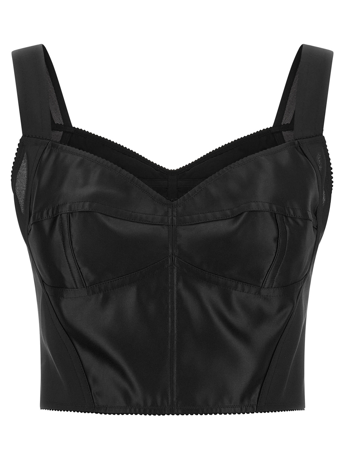 Dolce & Gabbana Schwarze Polyamid-Tanktops