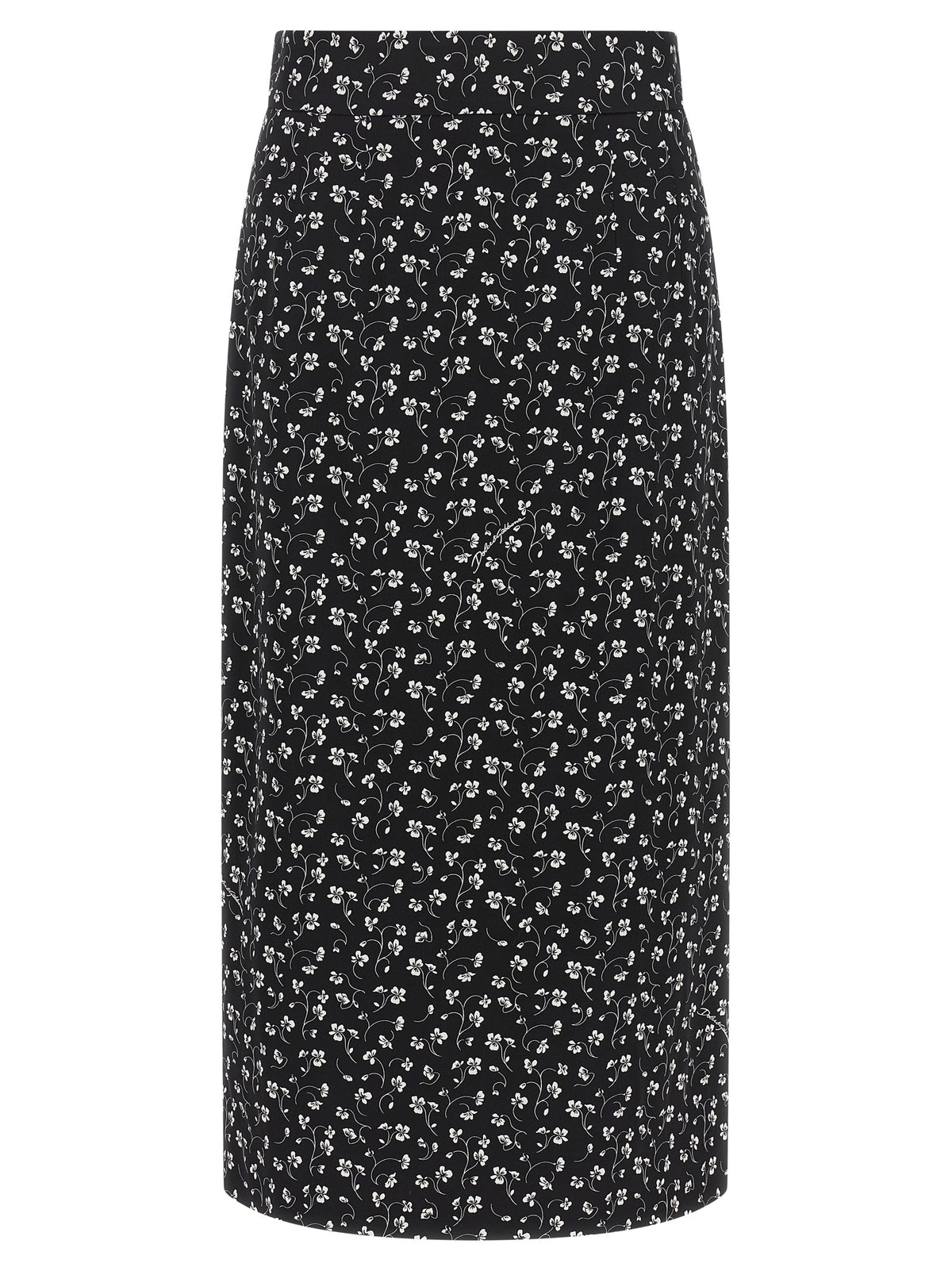 Dolce & Gabbana Zweifarbiger Seiden-Midirock