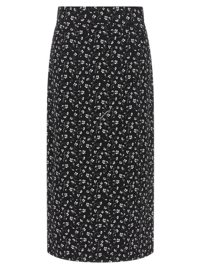 Dolce & Gabbana Zweifarbiger Seiden-Midirock