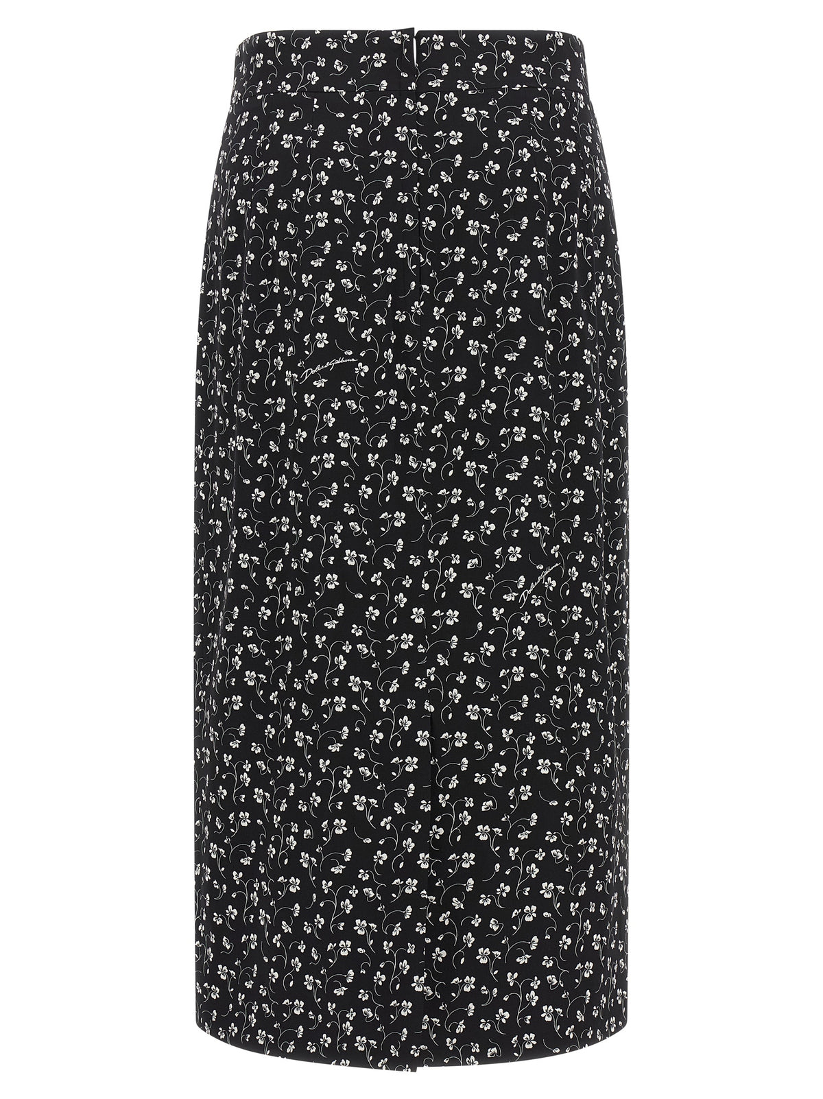 Dolce & Gabbana Zweifarbiger Seiden-Midirock