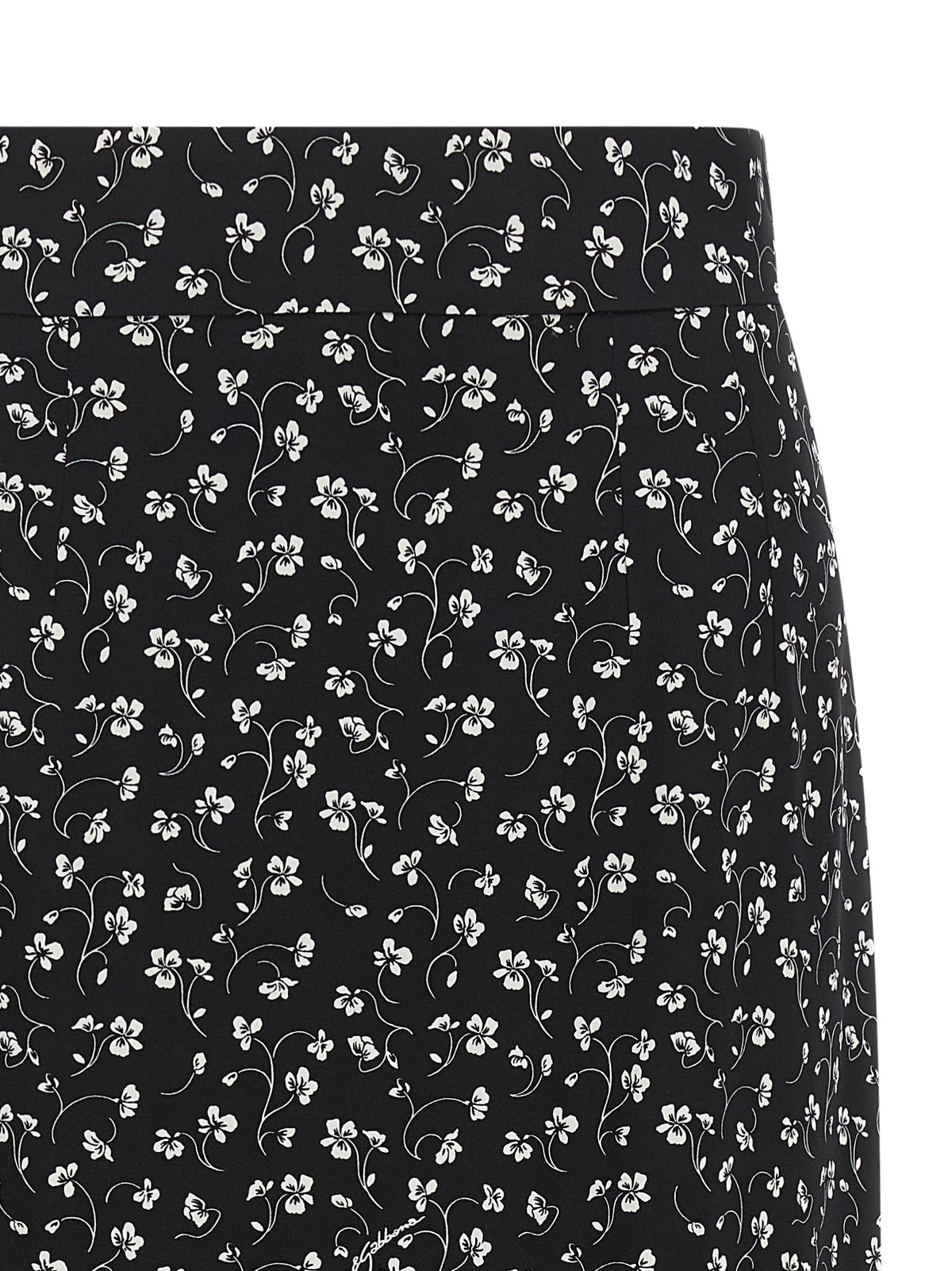 Dolce & Gabbana Zweifarbiger Seiden-Midirock