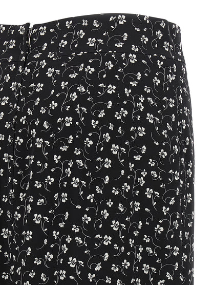 Dolce & Gabbana Zweifarbiger Seiden-Midirock