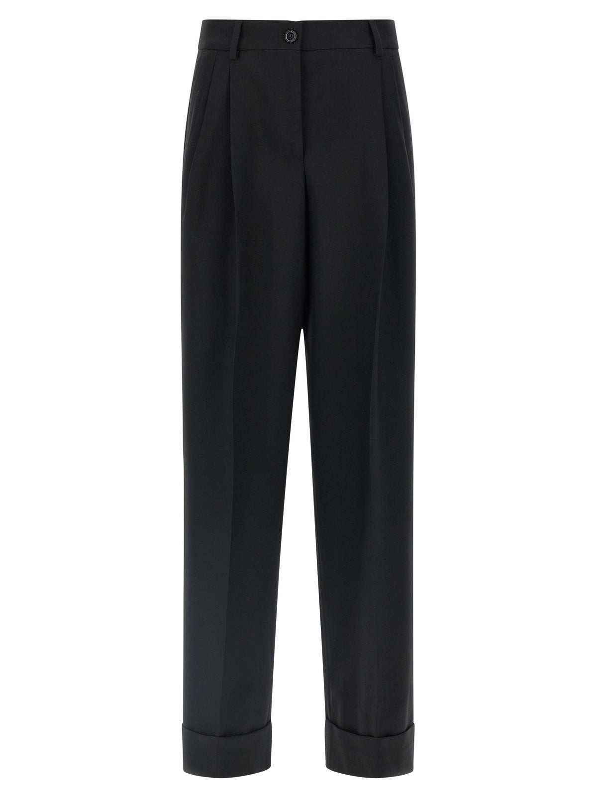 Dolce & Gabbana Schwarze Hose aus reiner Schurwolle