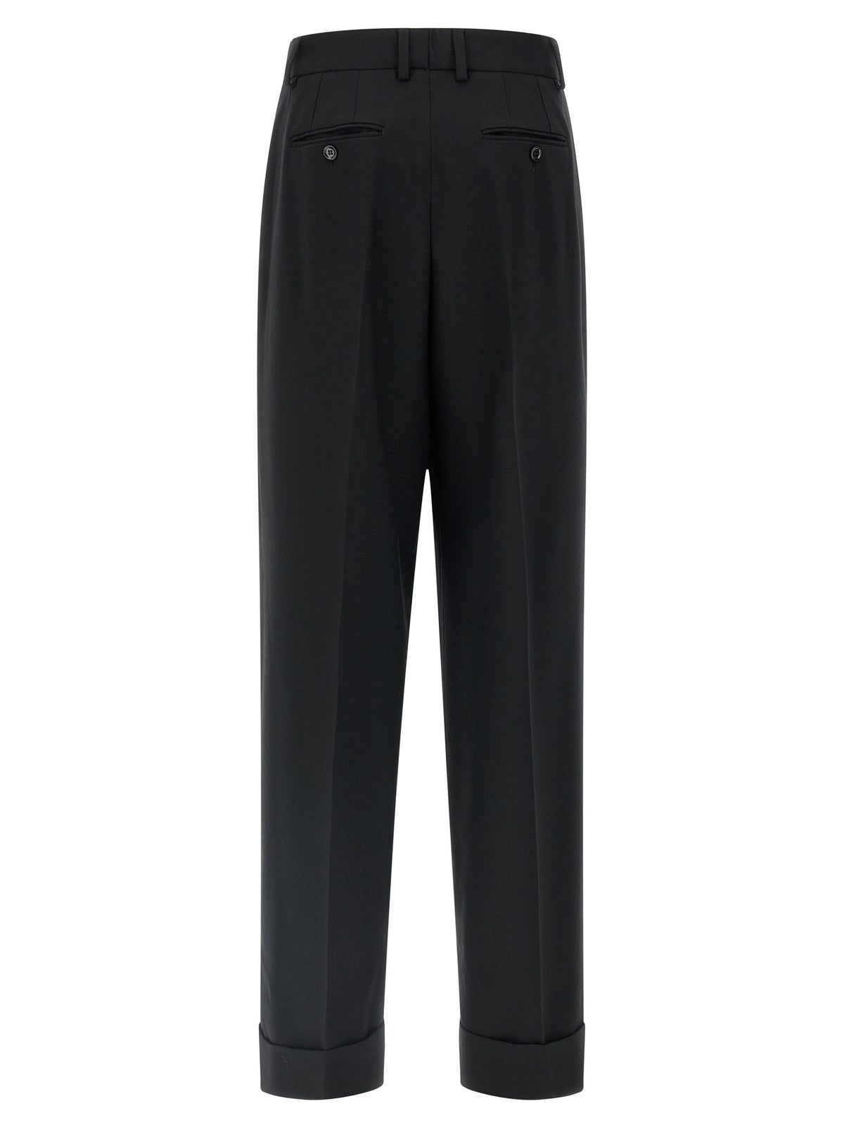 Dolce & Gabbana Schwarze Hose aus reiner Schurwolle