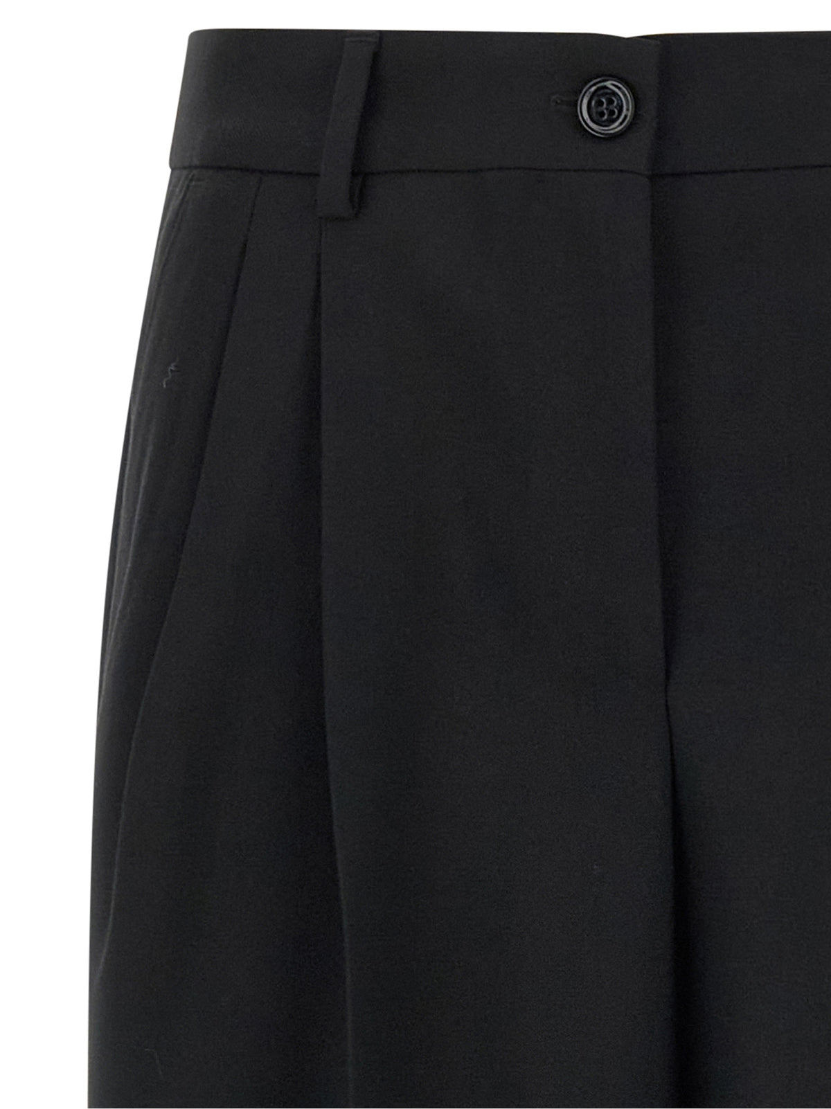 Dolce & Gabbana Schwarze Hose aus reiner Schurwolle