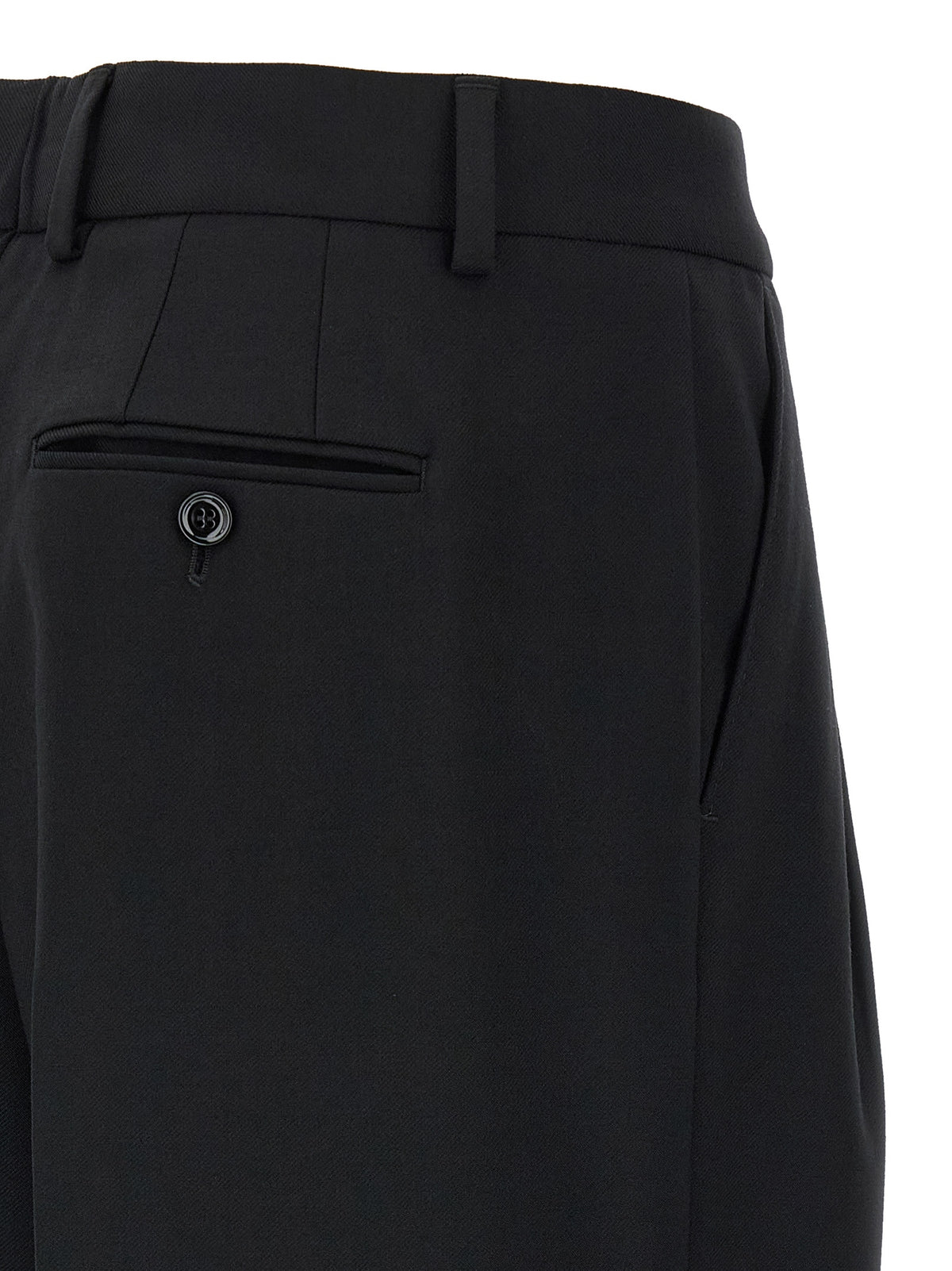 Dolce & Gabbana Schwarze Hose aus reiner Schurwolle