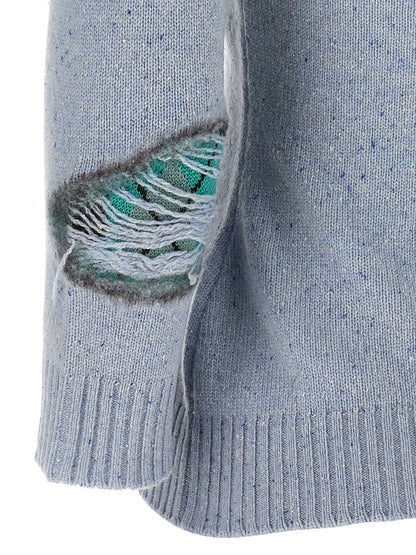 Moschino Blauer Wollcardigan