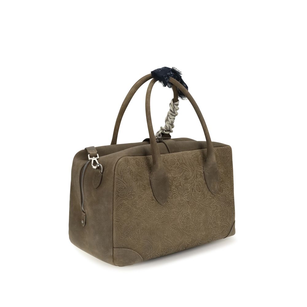 Golden Goose Braune Kalbsleder-Handtasche