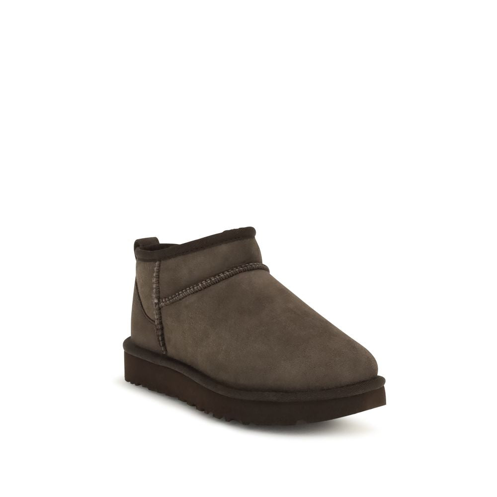 UGG Classic Ultra Mini Braune Wildleder-Boots