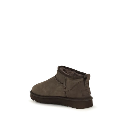 UGG Classic Ultra Mini Braune Wildleder-Boots