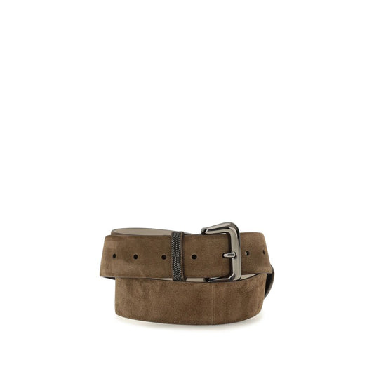 Brunello Cucinelli r Brown Suede Belt