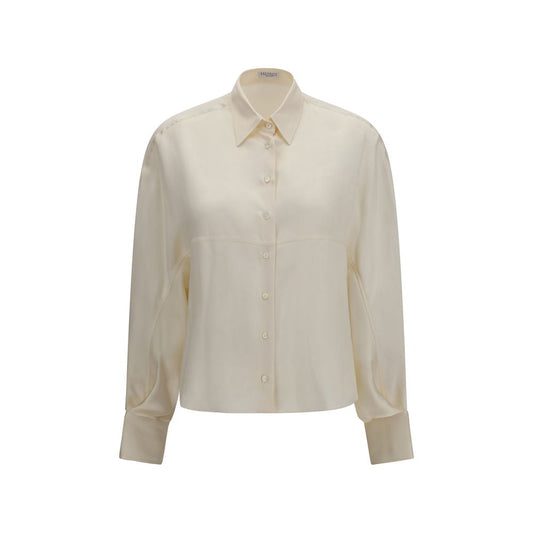 Brunello Cucinelli Beiges Silknhemd