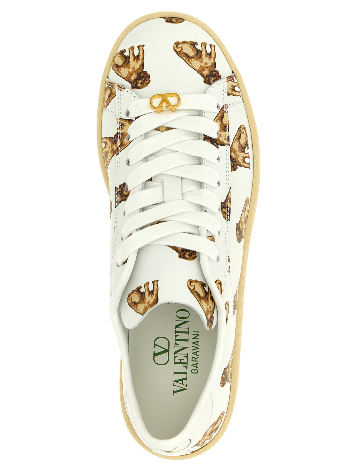 Valentino Garavani Low Top White Calf Leather Sneakers