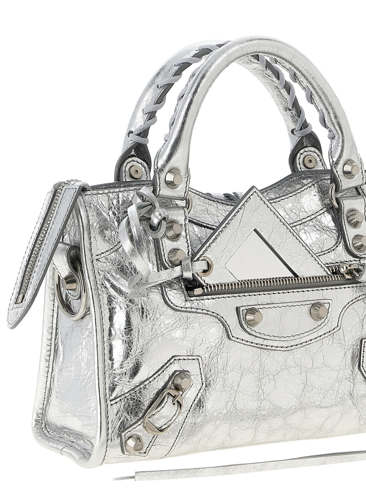 Balenciaga silbernem Lamb Leather Handbag