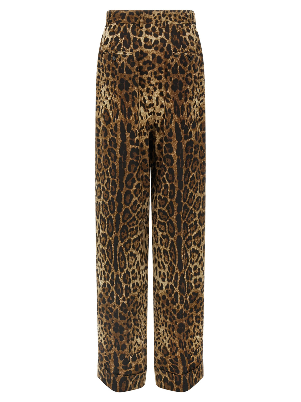 Dolce & Gabbana Braune Woll-Freizeithose