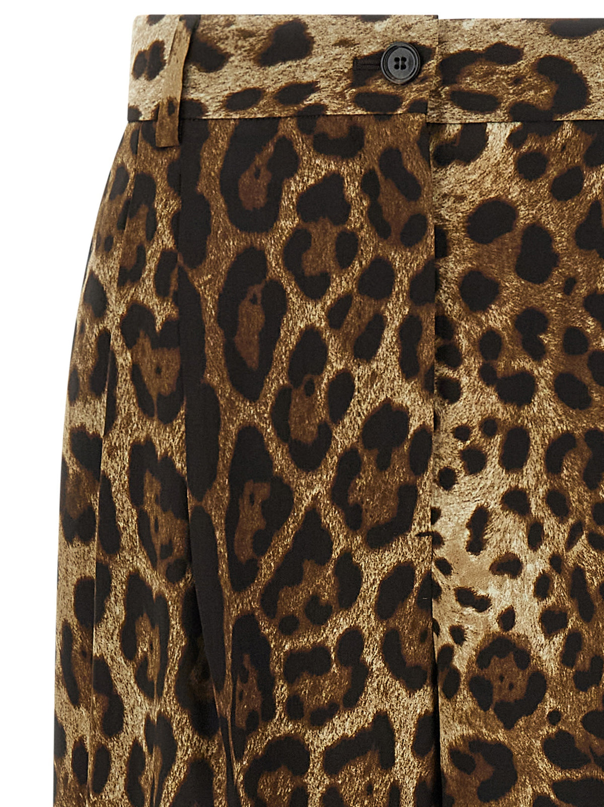 Dolce & Gabbana Braune Woll-Freizeithose