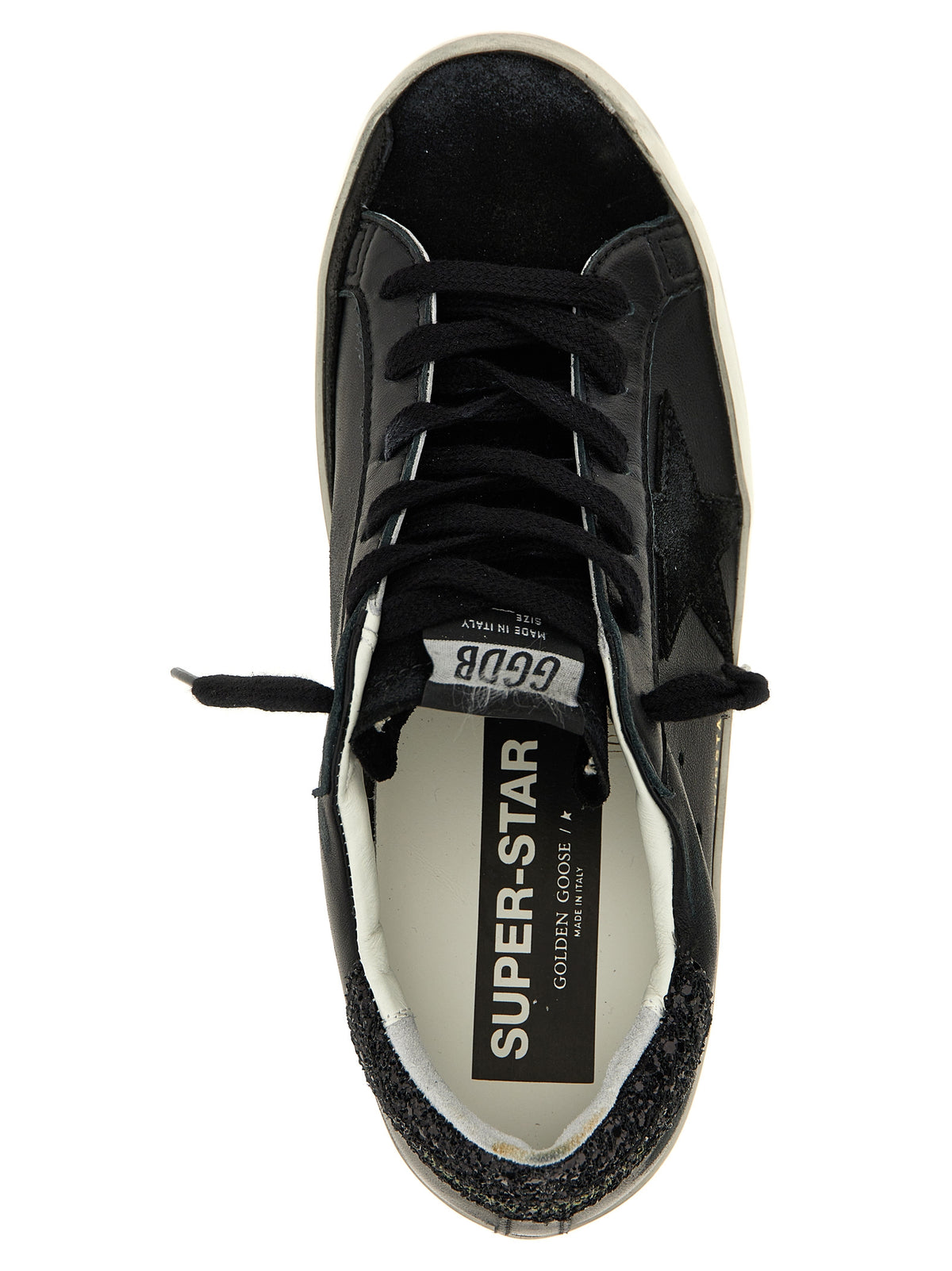 Golden Goose Sneaker Super-Star Nere in Pelle