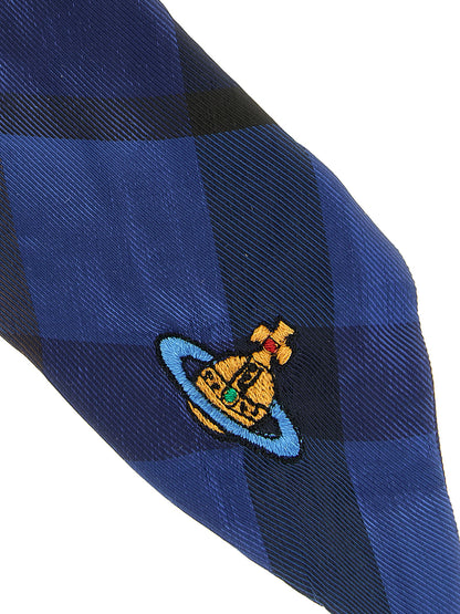 Vivienne Westwood Scrunchie Blu Fraser Tartan