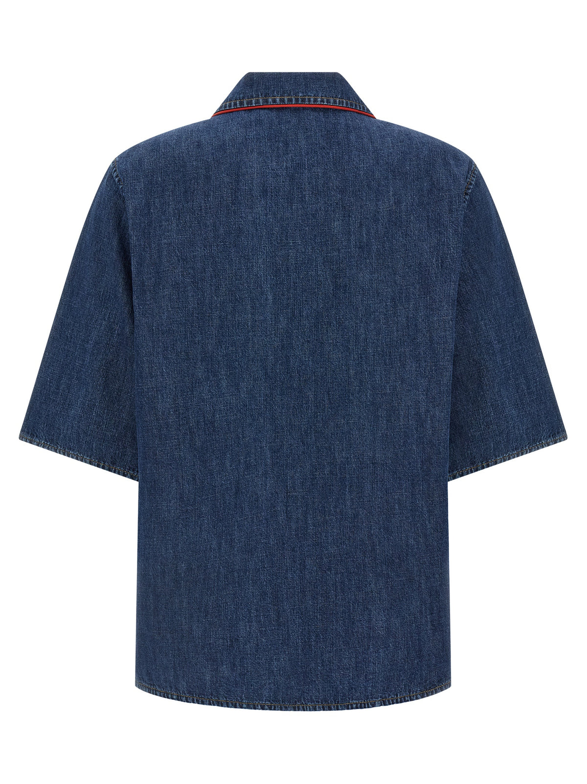 Valentino Garavani Camicia Denim Blu Scuro in Cotone