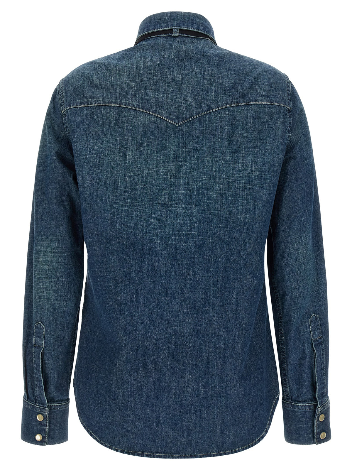 Valentino Garavani Camicia Blu in Denim di Cotone
