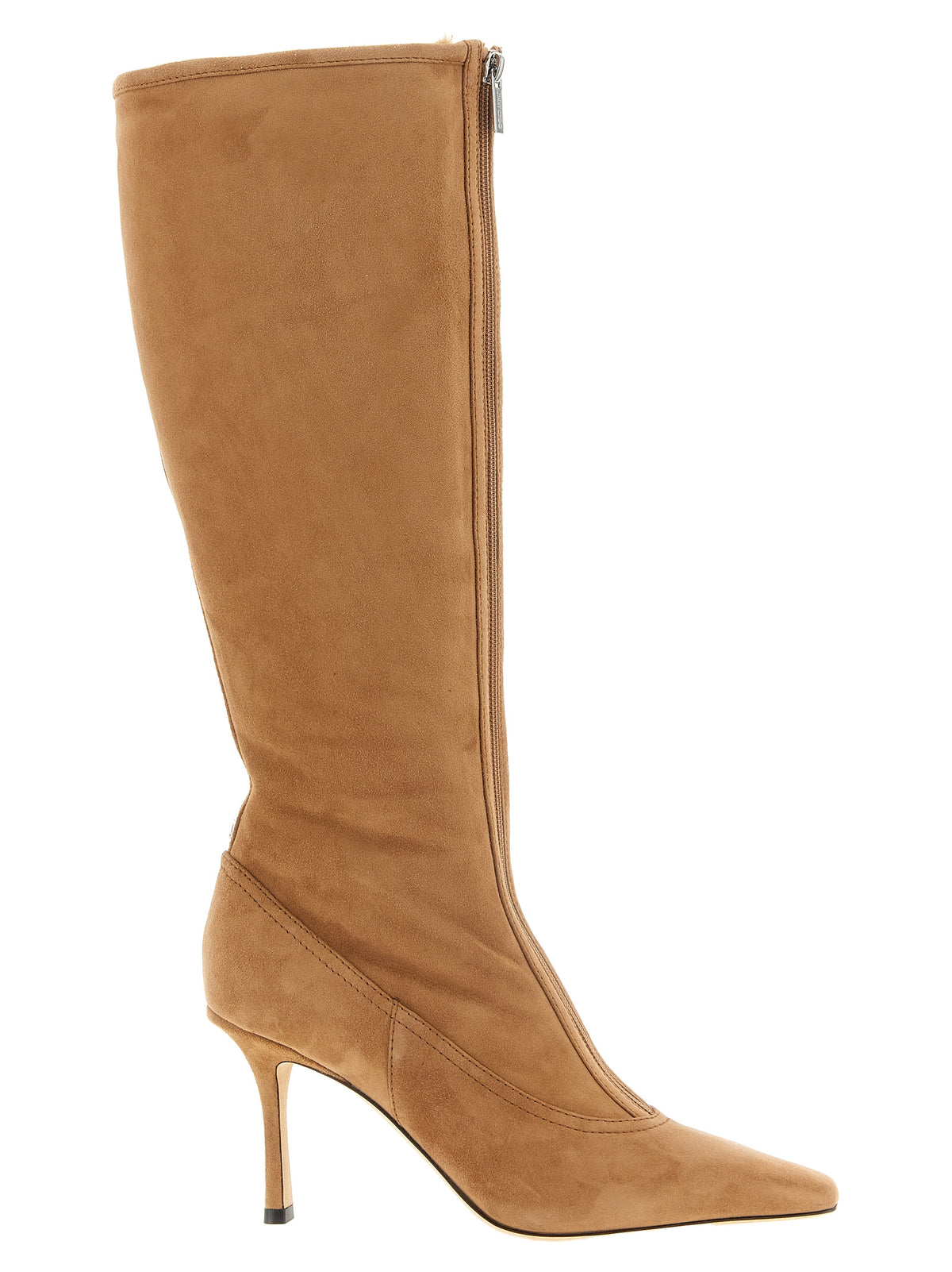 Jimmy Choo Stivali Jozi Beige Over-the-Knee in Camoscio