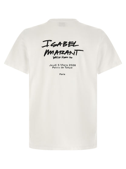 Isabel Marant T-Shirt Zewel Bianca in Cotone