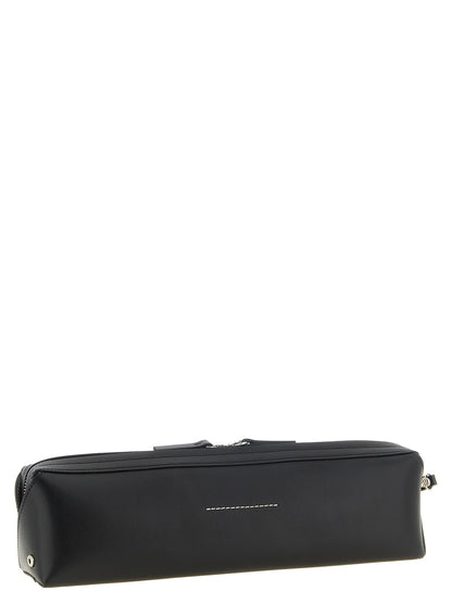 MM6 Maison Margiela Clutch Nera in Pelle