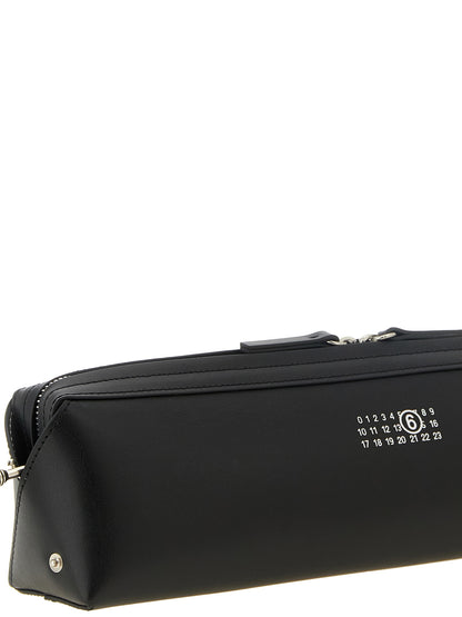MM6 Maison Margiela Clutch Nera in Pelle